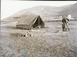 II. világháborús katonai negatívok, vegyes méretben, 10 db