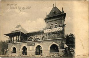 1912 Budapest XI. Gellérthegyi Kiosk vendéglő. Auer J. kiadása (EK)