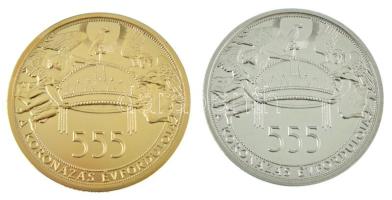 2019. "Hunyadi Mátyás 1464-1490. / A koronázás 555. évfordulója" aranyozott és ezüstözött ...