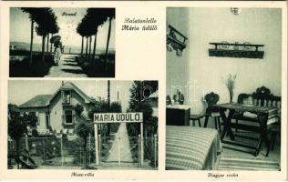 1937 Balatonlelle, Mária-üdülő (Vaszilievits utca 49.), strand, Mucc-villa, Magyar szoba belső