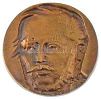 DN Széchenyi István portréját ábrázoló egyoldalas bronz emlékérem (64mm) T:AU