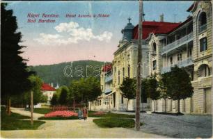 1925 Bártfa, Bártfafürdő, Bardejovské Kúpele, Bardiov, Bardejov; Hotel Astoria a Slávia / Astoria és Slávia szálloda / hotels (Rb)