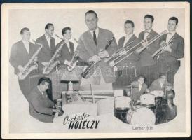 1959 A Holéczy együttes szórólapja, hátoldalon Holéczy Ákos aláírásával