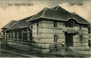 Szibiel, Bodapataka, Budenbach, Sibiel (Szeben); Casa Nationala. Edit. I. Dadarlat / Nemzeti ház / national house