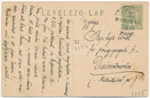 1911 Oravica, Oravita; Templom tér, Fő utca, Népbank, Koncz Pál üzlete / square, street, bank, shop ...