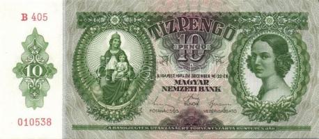 1936. 10P (4x) egymás utáni sorszámokkal T:I