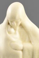 Drasche porcelán Madonna. Fehér (csontszínű) mázas, jelzett, mázrepedésekkel 29 cm