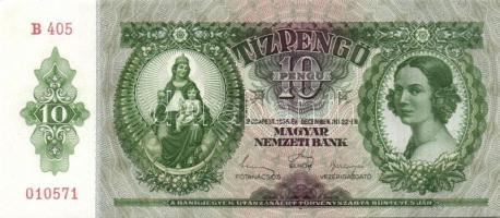 1936. 10P (5x) egymás utáni sorszámokkal T:I