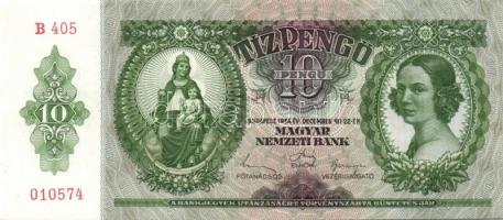 1936. 10P (6x) egymás utáni sorszámokkal T:I