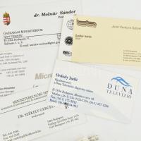 Kb. 500 db vegyes (modern) névjegykártya, közte politikusok