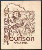 1937 Buris István Malom, Debrecen - Burison pehelybúza reggelizőpehely árlapja