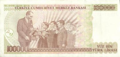 Törökország 1970. 100.000L (4x) egyugrású sorszámokkal T:II,II+