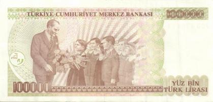 Törökország 1970. 100.000L (4x) egyugrású sorszámokkal T:II,II+