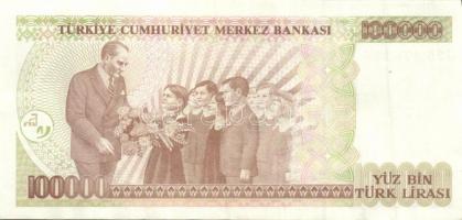 Törökország 1970. 100.000L (4x) egyugrású sorszámokkal T:II,II+