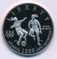 Amerikai Egyesült Államok 1996S 1/2$ Cu-Ni &quot;Atlantai Olimpia - Női labdarúgás&quot; kapszulában T:PP  USA 1996S 1/2 Dollar Cu-Ni &quot;Atlanta Olympics - Women&#039;s Soccer&quot; in capsule C:PP Krause KM#271