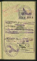 1939 Szeged, Magyar Királyság által kiállított fényképes útlevél, pecsétekkel / Hungarian passport