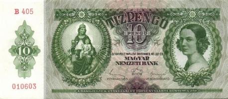 1936. 10P (3x) egymás utáni sorszámokkal T:I