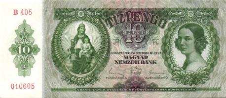 1936. 10P (4x) egymás utáni sorszámokkal T:I