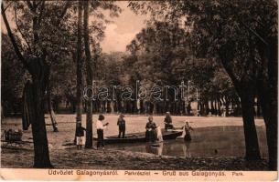 Galagonyás, Glogon, Glogonj; park, mosóasszonyok. Matcz Péter kiadása / washerwomen in the park (EK)