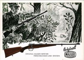 Original Mauser Repetier-Pürschbüchsen und -Stutzen / Német fegyver reklám, vadászpuska / German rifle gun advertisement