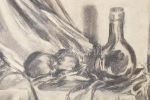 Pittner jelzéssel: Csendélet, Ceruza, papír, jelzett, keretben 60x40 cm