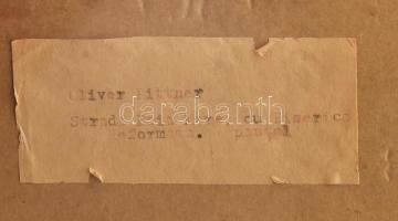 Pittner: Nagybányai utcarészlet, református templommal, Pasztell, papír, jelzett, keretben 60x40 cm ...