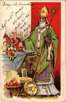 1904 Saint Nicholas with toys. Verlag Ed. Arenz litho (EK)