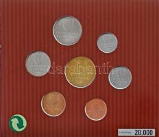 Szlovákia 2002-2007. 10h-10K (7xklf) + 2009. 1c-2E (8xklf) forgalmi összeállítás karton dísztokban, ...