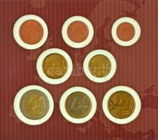 Szlovákia 2002-2007. 10h-10K (7xklf) + 2009. 1c-2E (8xklf) forgalmi összeállítás karton dísztokban, ...