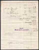 1929 Győr, Koestlin L. és Társai Keksz,- Biszkvit- és Csokoládégyár kézzel írott 2 oldalas dekoratív...