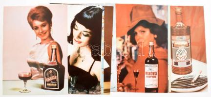 cca 1970-1980 Alkohol-Getränke aus Polen, Agros Export-Import Warszawa / Lengyel likőröket, vodkákat...