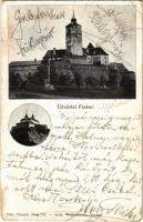 1906 Fraknó, Forchtenstein; vár. Edit. Chwala. Andr. Wegscheidler kiadása / Schloss / castle (EM)