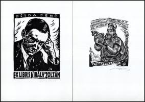 A 29. Exlibris-kongresszus résztvevőinek adott ajándékmappa, benne 5 db jelzett ex libris-szel (Imre...