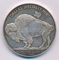 Amerikai Egyesült Államok DN "Lone Star Nickel / Dallas Specialty Mint" jelzett Ag emlékér...