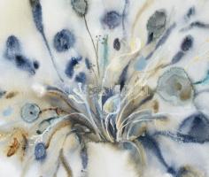 Natalia Bejenaru (1951-): Csendélet. Akvarell papír, jelzett, üvegezett fakeretben, 50x35 cm