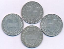 Ausztria 1958. 10Sch Ag (3x) + 1971. 10Sch Ag T:XF,VF patina
Austria 1958. 10 Schilling Ag (3x) + 1...
