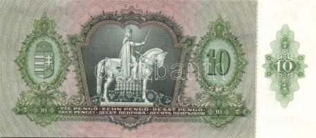 1936. 10P (3x) egymás utáni sorszámokkal, egyiken több papírránccal T:I