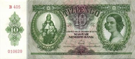 1936. 10P (6x) egymás utáni sorszámokkal T:I