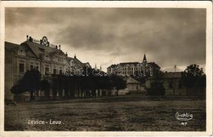 1928 Léva, Levice; Fő tér, Knapp Dávid üzlete / main square, shop. Lichtig 47