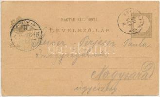 1899 (Vorläufer) Nagyhalmágy, Halmagiu; templom / church (vágott / cut)