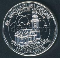 Németország DN "Hamburg - St.Michaelis templom" ffém emlékérem T:PP