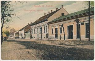 1911 Arad, Újarad, Új-Arad, Aradul Nou; Főszolgabírói hivatal / street view, judge's office (szakadás / tear)