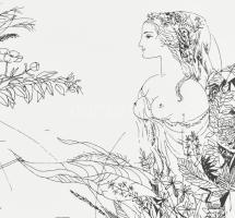 Reich Károly (1922-1988): Goethe: A kedves közelléte III. Szitanyomat, papír, jelzett a nyomaton. EA...