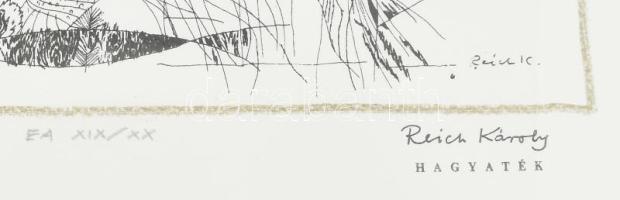 Reich Károly (1922-1988): Goethe: A kedves közelléte III. Szitanyomat, papír, jelzett a nyomaton. EA...