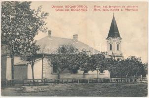 Bogáros, Bulgarus; Római katolikus templom és plébánia. Abendschein Miklós kiadása / Catholic church and parish (fl)