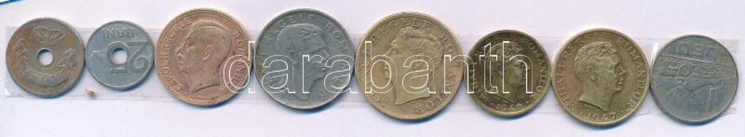 Románia 1906-1966. 10b-500L (8xklf) T:VF,F
Romania 1906-1966. 10 Bani - 500 Lei (8xdiff) C:VF,F