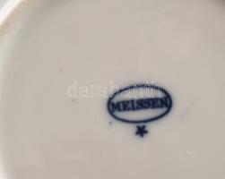 2 pár Meisseni Teichert (Meißen Ofen- und Porzellanmanufaktur 1882-1932) teáscsésze, aljjal. Máz ala...