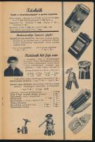 1940 Chmura fotóárjegyzék képekkel, rádió, fényképezőgép, filmvetítő, távcső, stb. ismertetésekkel, ...