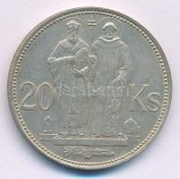 Szlovákia 1941. 20K Ag "Cirill és Metód" T:AU patina Slovakia 1941. 20 Korun Ag "St. Kyrill and St. Methodius" C:AU patina Krause KM#7.1