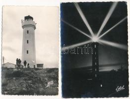 Világítótornyok - 8 db MODERN képeslap / Lighthouses - 8 modern postcards